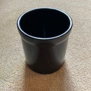 Ceramic black crock